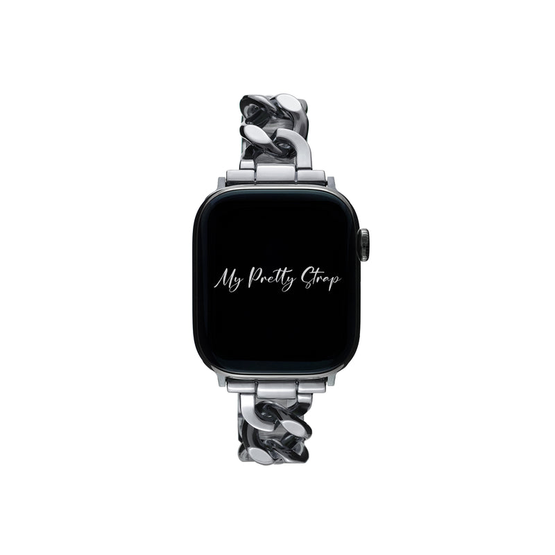 Women Luxury Apple Watch Strap – Silver Gem